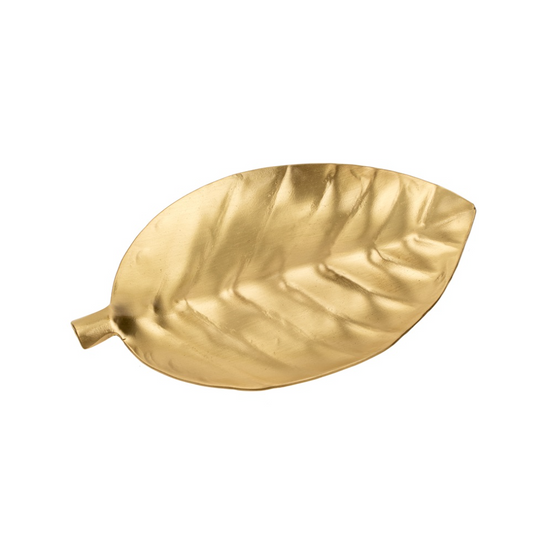 Calathea Leaf Brass Trinket Dish