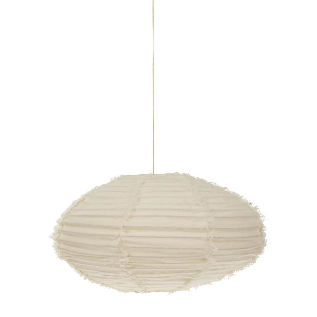 Lina Linen Lampshade Ivory Medium 14x22”