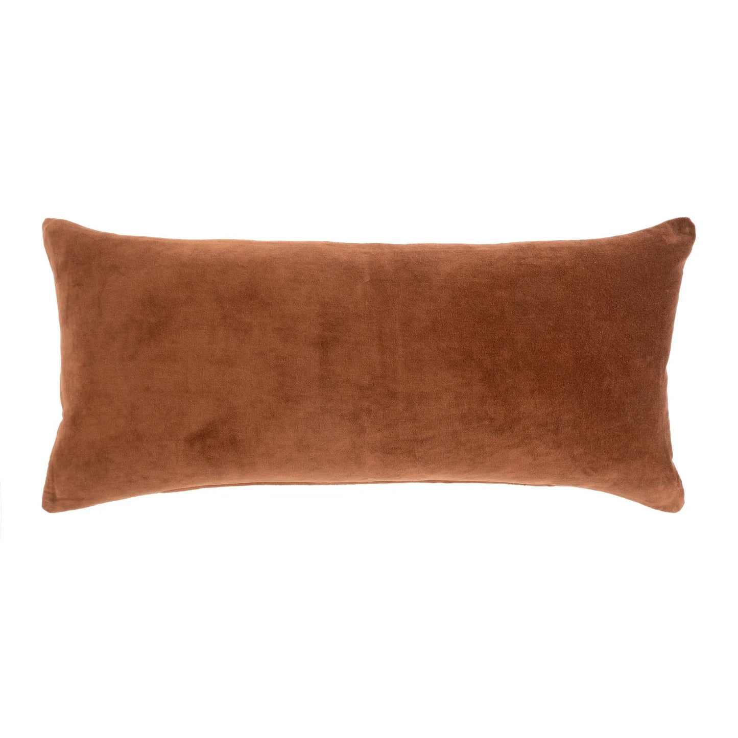 Vera Velvet Long Pillow Umber