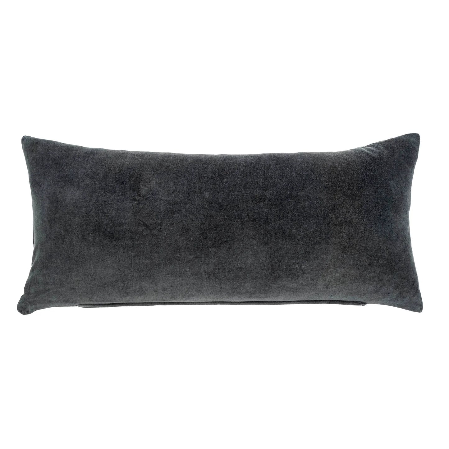 Vera Velvet Long Pillow Graphite