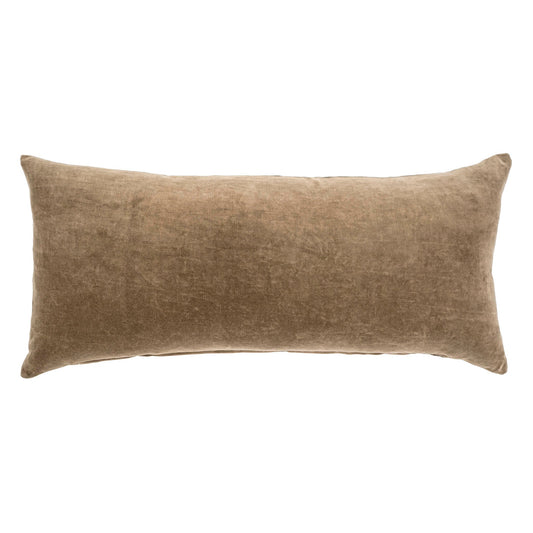 Vera Velvet Long Pillow Carob