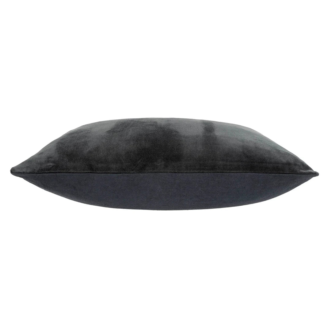 Vera Velvet Pillow Charcoal