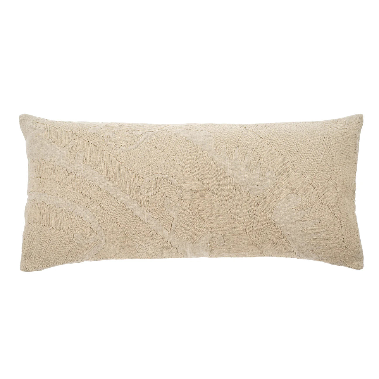 Elodie Embroidered Pillow 14x31in.