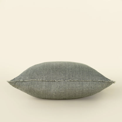 Lina Linen Pillow 24" - Grey