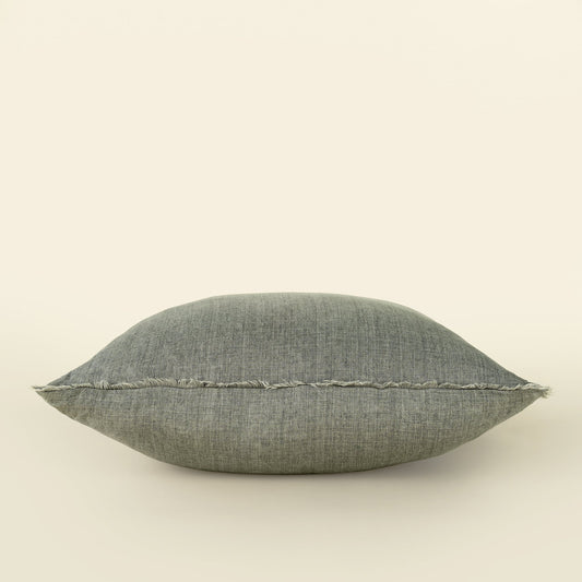 Lina Linen Pillow 24" - Grey