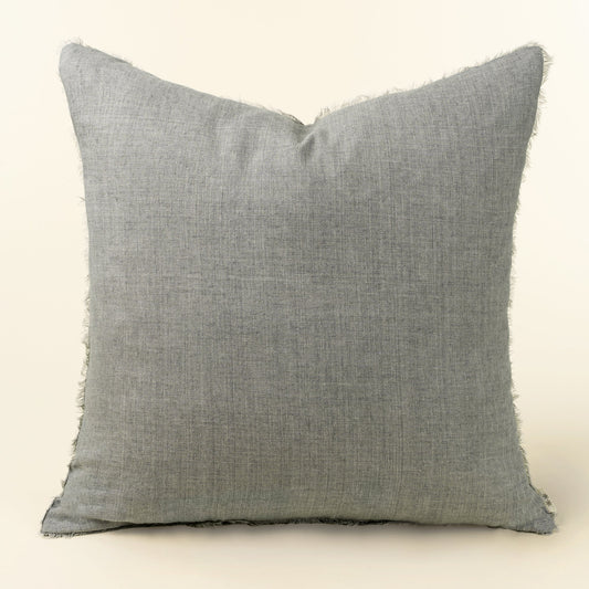 Lina Linen Pillow 24" - Grey