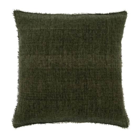 Lina Linen Pillow Avacado 24x24in.