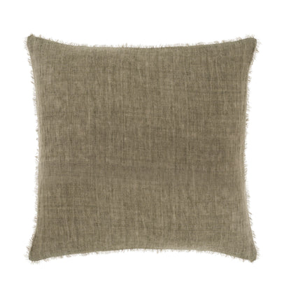 Frayed Edge Pillow Oatmeal