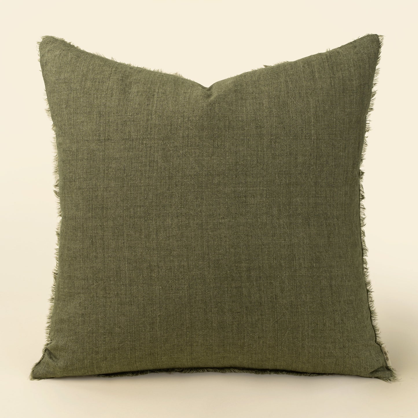 Lina Linen Pillow 24" - Kelp