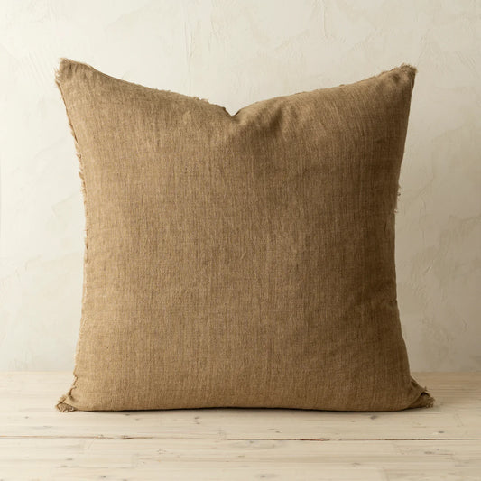 Lina Linen Pillow 20" Hazelnut