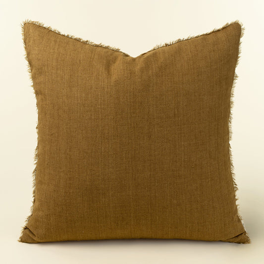 Lina Linen Pillow 24" - Gold