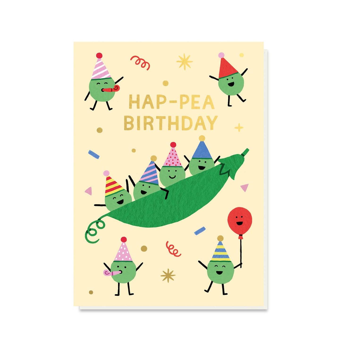 Hap-pea Birthday Pun Card