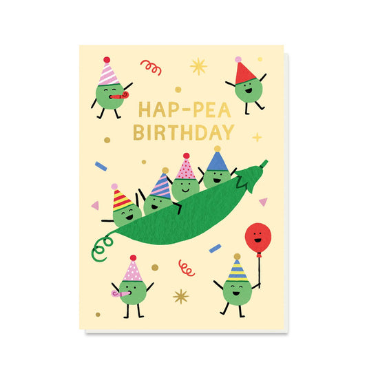Hap-pea Birthday Pun Card