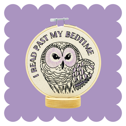 I Read Past My Bedtime Complete Embroidery Kit V.2
