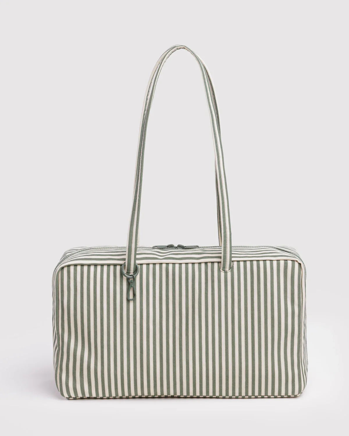 BAGGU Medium Nylon Bowler Bag - Sage Stripe