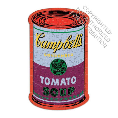 Andy Warhol Soup Cans Set of 3 Shaped Puzzles in Tins