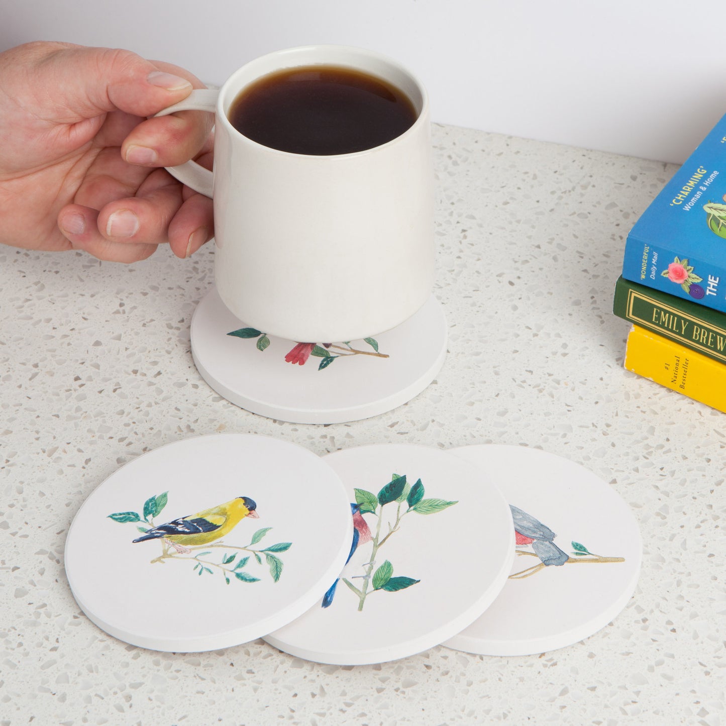 Coasters Soak Up Birdsong