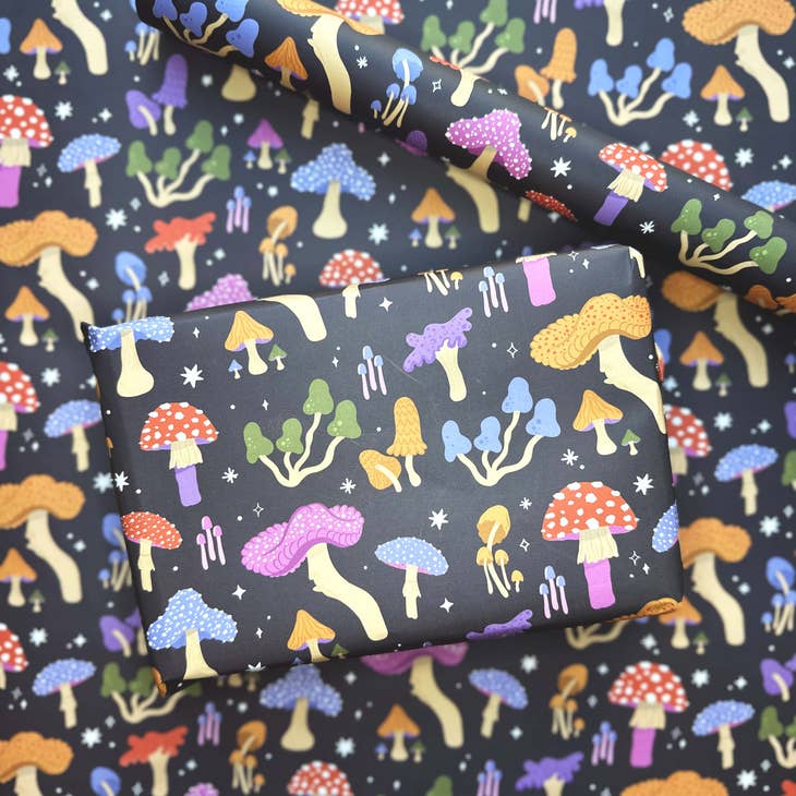 Mushroom Wrapping Paper Sheet