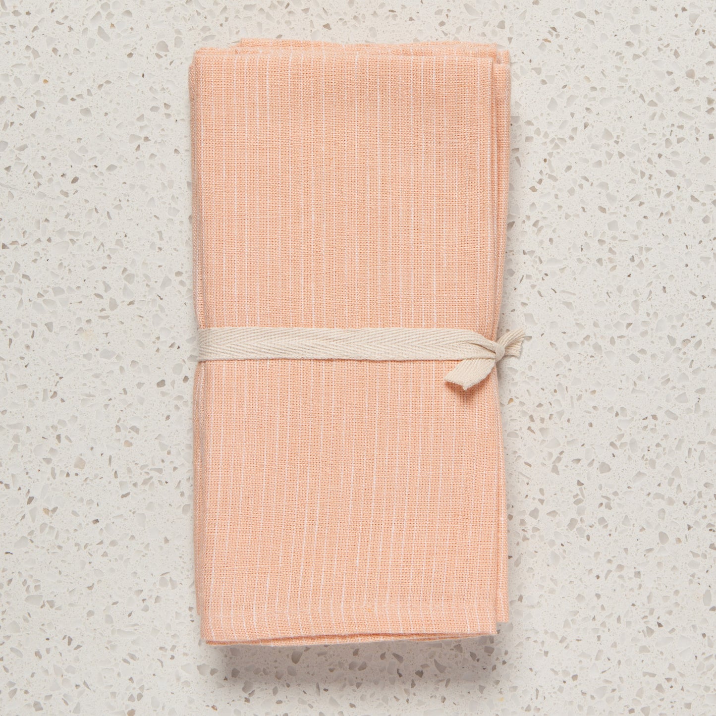 Linen Pinstripe Nectar Napkins