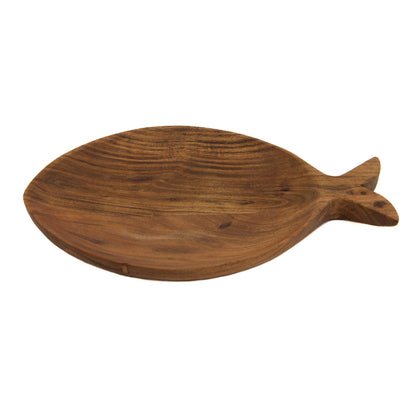 Acacia Wooden Fish Shape Serving Tray