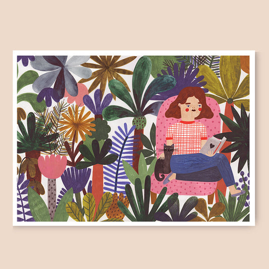 Jungle Reader Print