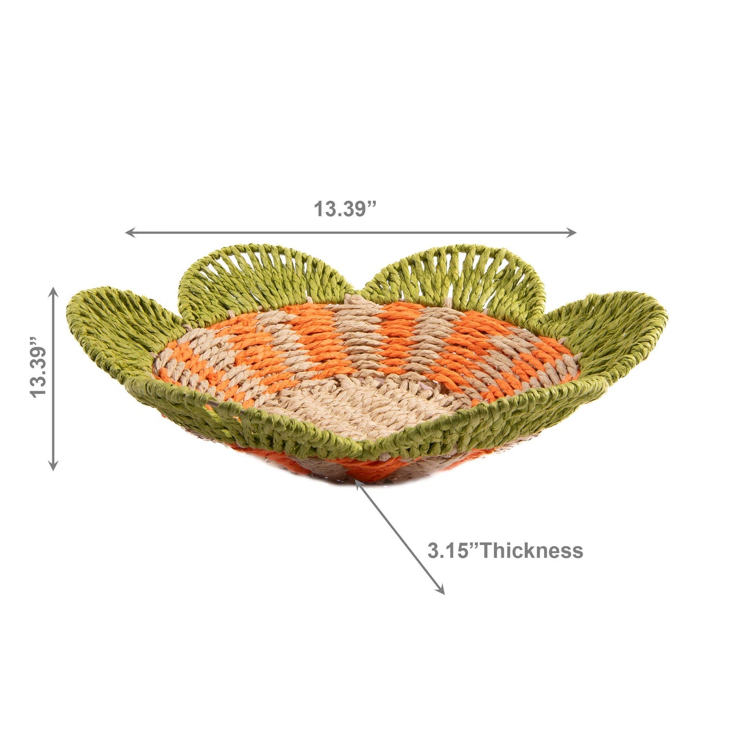 Paper Rope Scallop Edge Bowl