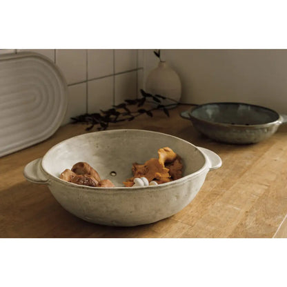 Danica - Ivory Stoneware Fruit Bowl 9 inch