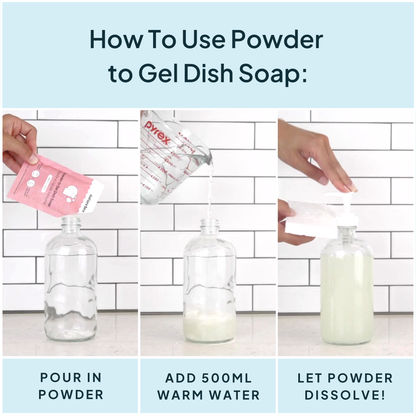 Unscented Dish Soap - Powder to Gel 