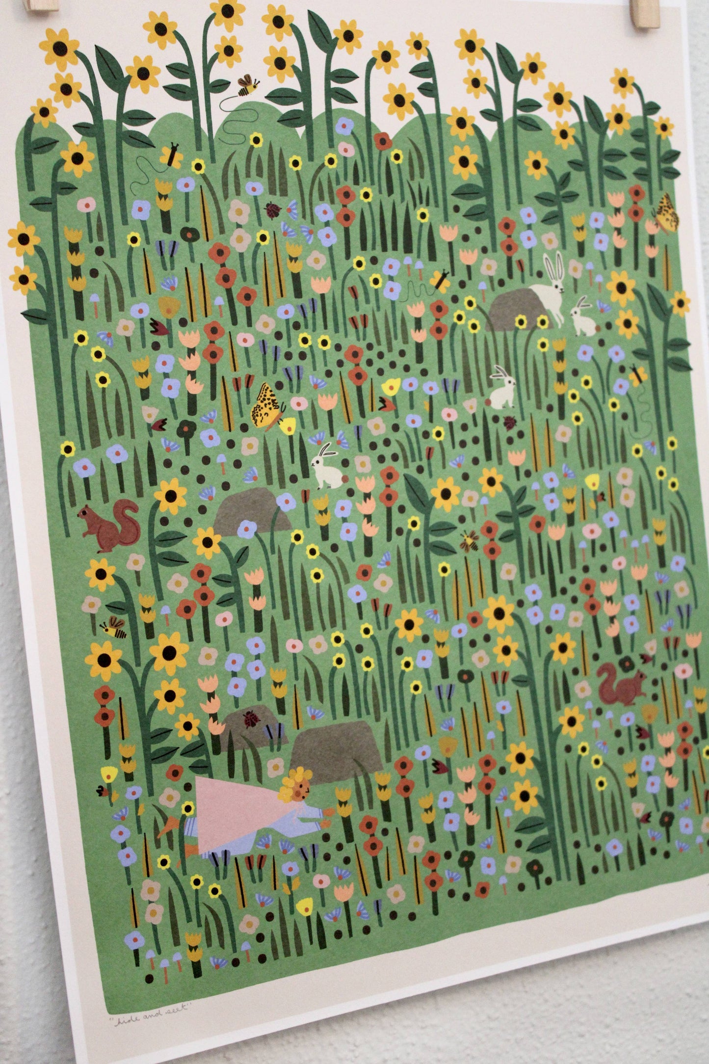 Hide and Seek archival print by Leah Duncan, detail view 1 — PABOOM