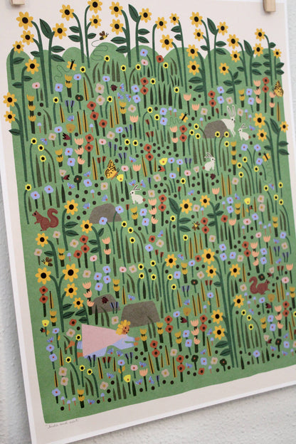 Hide and Seek archival print by Leah Duncan, detail view 1 — PABOOM