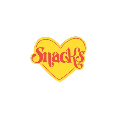 Snacks Heart Vinyl Sticker