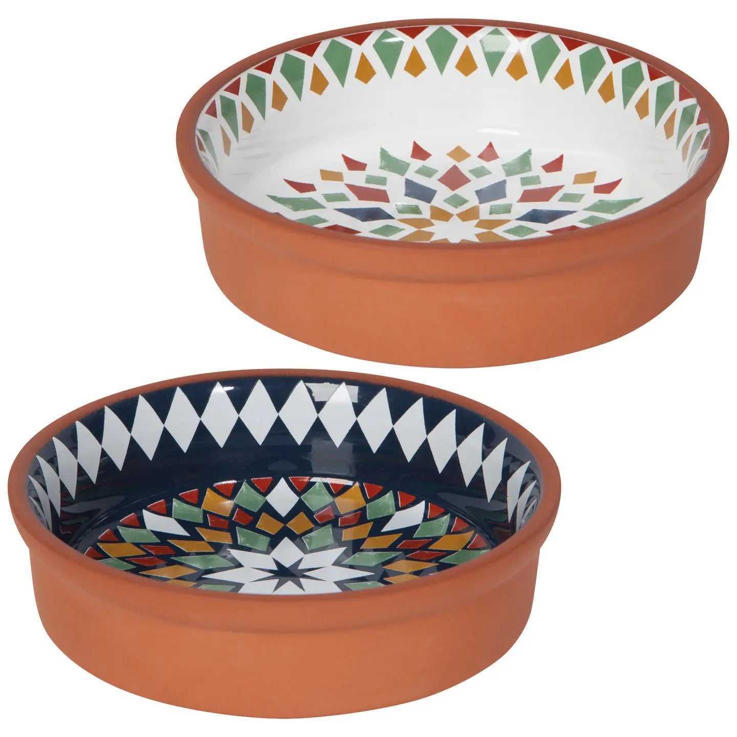 Terracotta Kaleidoscope Small Dish Set