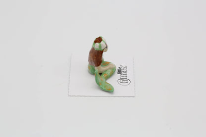 Emerald Mermaid Child Porcelain Miniature