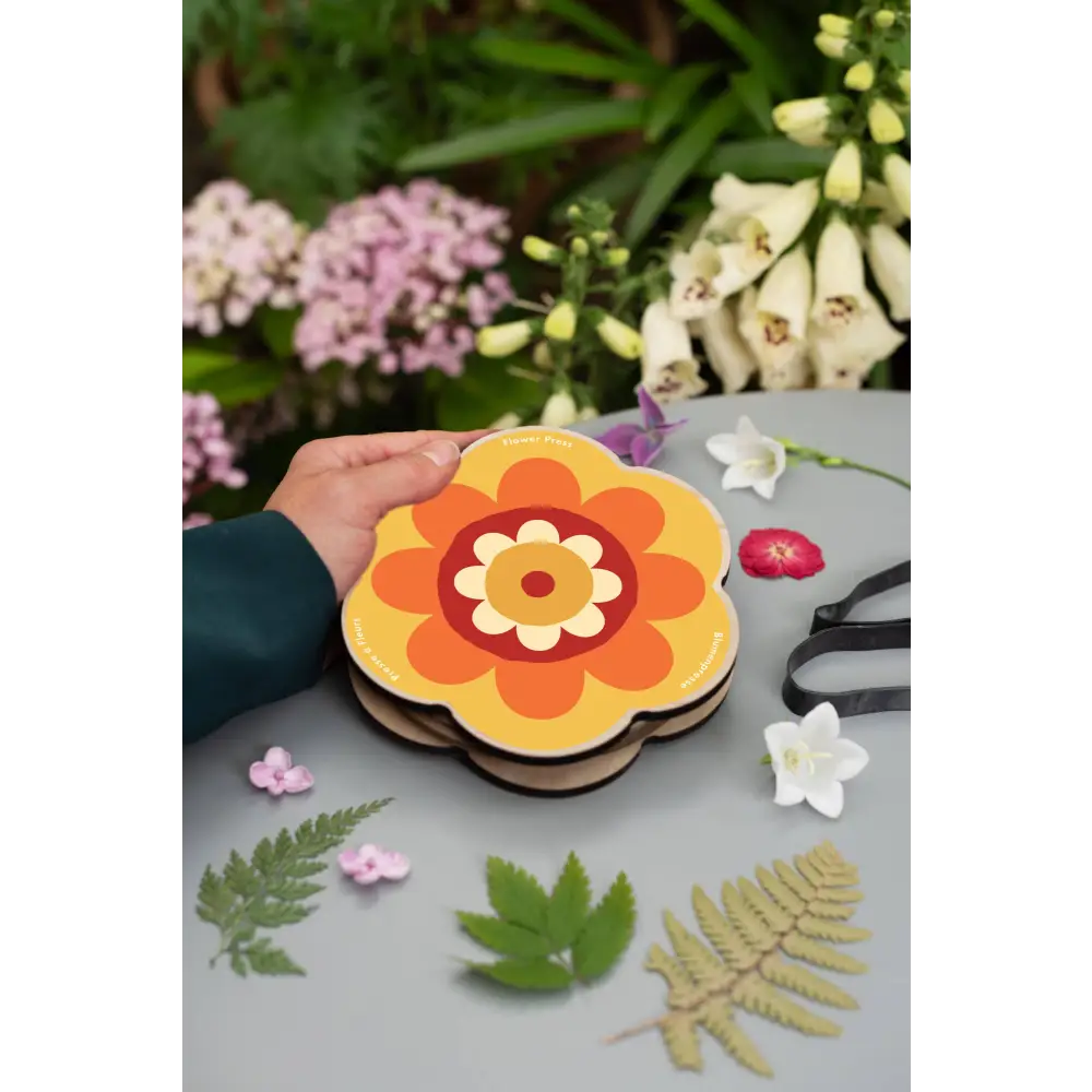 Studio Wald - UK Made - Flower Shaped Press - Orange & Yellow