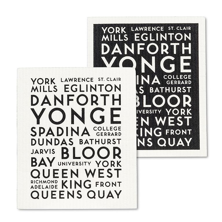 Toronto Street Dishcloth Set