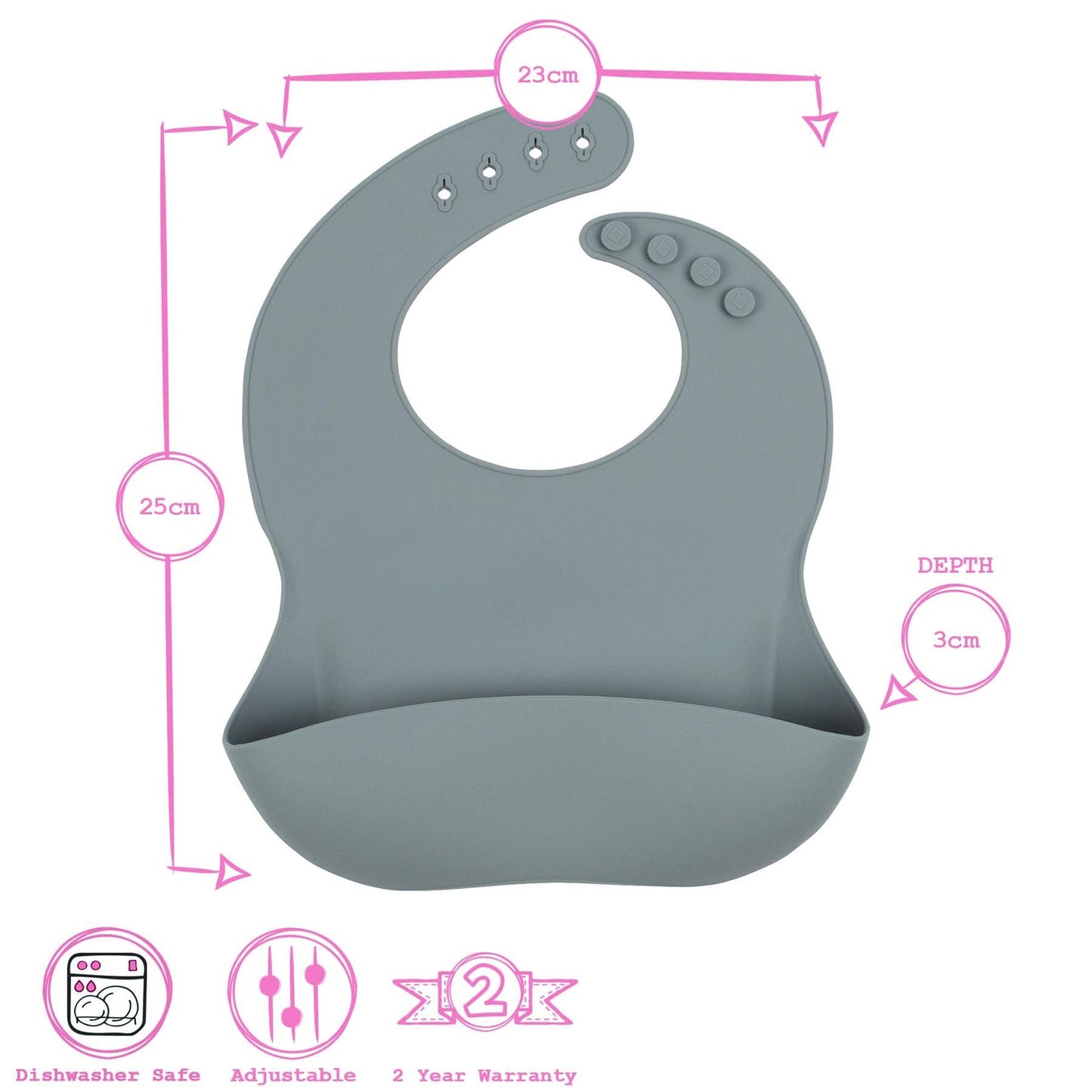 Baby Silicone Weaning Bib