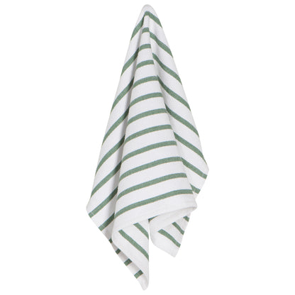 Basketweave Dishtowel Elm Green