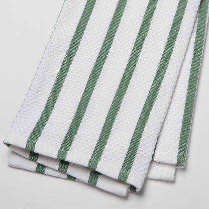 Basketweave Dishtowel Elm Green