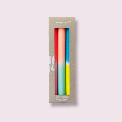 Lovin' South Beach Dip Dye Neon Candles