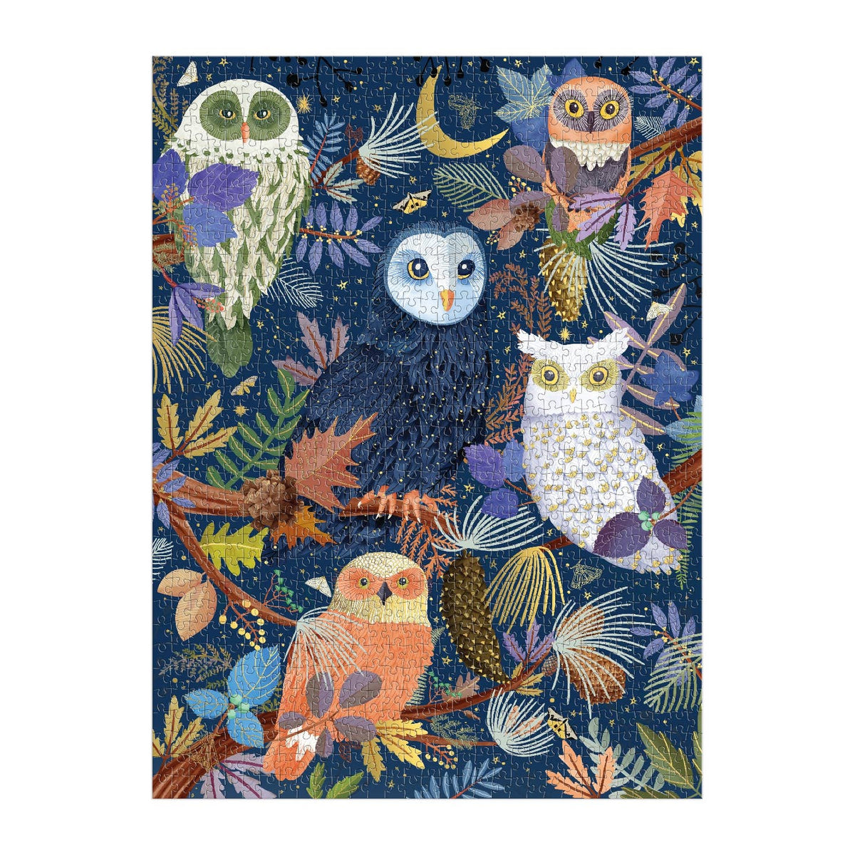 Owls at Dawn Galison puzzle pieces - PABOOM