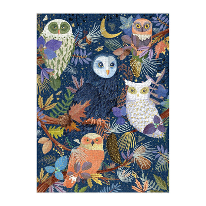 Owls at Dawn Galison puzzle pieces - PABOOM