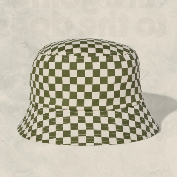 Checkerboard Bucket Hat