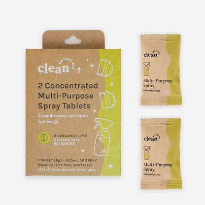 Bergamot Lime Multi-Purpose Cleaning Spray Tablets 2pk