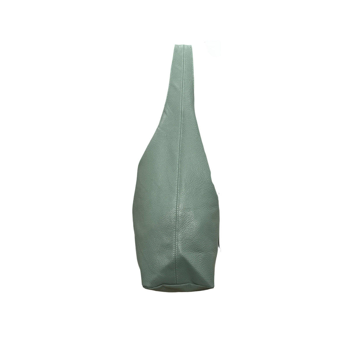 Grained Leather Escape Hobo Bag - Chocolate