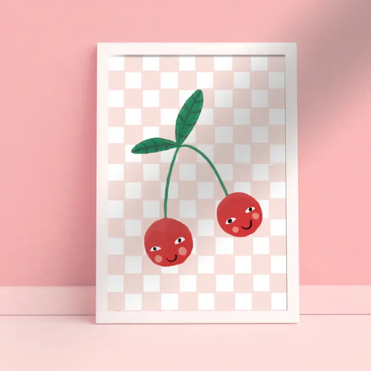 Cherry Smiles Art Print