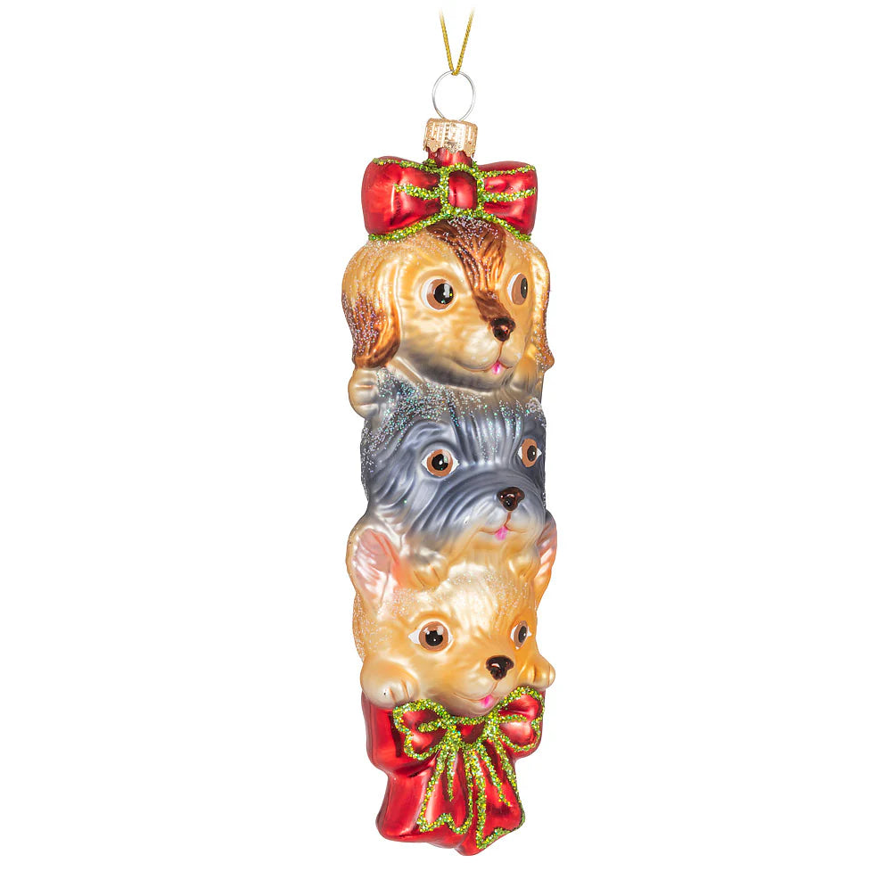 Stacked Dog Ornament