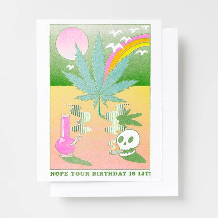 Lit Birthday Card