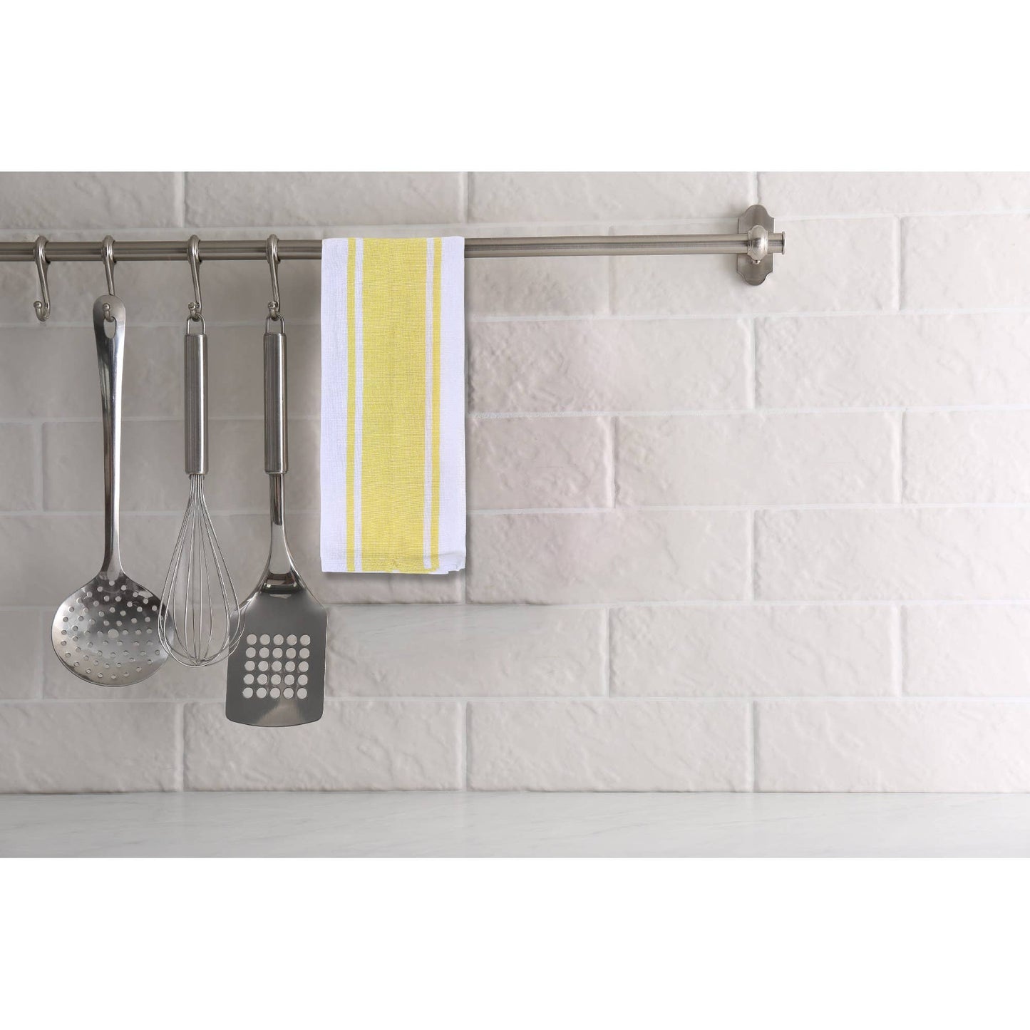 Plaid Kitchen Towel Set - Yellow