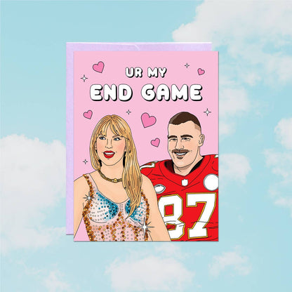Close-up detail of the Ur My End Game card