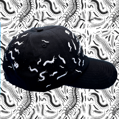 67 Centipede Hat: Black/White
